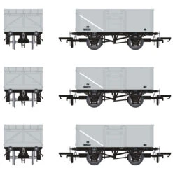 Accurascale OO Gauge 16T Mineral Wagon Triple Pack - BR Pre TOPS Coal Model Railway Wagon ACC1022