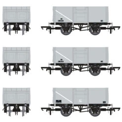 Accurascale OO Gauge 16T Mineral Wagon Triple Pack - BR Pre TOPS Coal Model Railway Wagon ACC1028