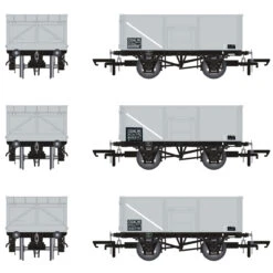 Accurascale OO Gauge 16T Mineral Wagon Triple Pack - BR Pre TOPS Coal Model Railway Wagon ACC1061