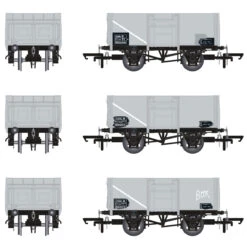 Accurascale OO Gauge 16T Mineral Wagon Triple Pack - BR Pre TOPS Coal Model Railway Wagon ACC1029