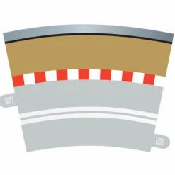 Scalextric Single Lane Radius 3 Curve Outer Borders 22.5° X 4 C7019