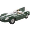 Oxford Diecast OO Gauge Jaguar D Type Green 1/76 Model Car 76DTYP004