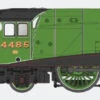 Dapol N Gauge LNER A4 Valanced 4-6-24485 'Kestrel' LNER Apple Green DCC Fitted Model Railway Steam Locomotive 2S-008-019D