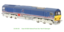 Dapol N Gauge Class 59 204 National Power Blue 2D-005-003
