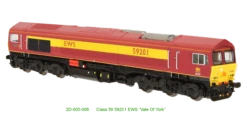 Dapol N Gauge Class 59 201 'Vale Of York' EWS 2D-005-006