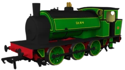 Rapido Trains OO Gauge 16" Hunslet - No. 3855/1955 Glasshoughton No. 4, Lined Green - DCC Ready 903015