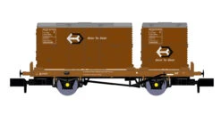 Rapido N Gauge BR ‘Conflat P’ No. B933648 (with Bauxite Containers) 921013