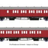 Rapido Trains OO Gauge GWR Dia E140 'B-Set' Twin Pack - BR Crimson 946004