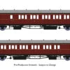 Rapido Trains OO Gauge GWR Dia E140 'B-Set' Twin Pack - BR Maroon (with Lining) 946005