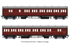 Rapido Trains OO Gauge GWR Dia E140 'B-Set' Twin Pack - BR Maroon (with Lining) 946005