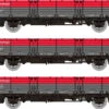 Rapido Trains N Gauge OAA Triple Pack - BR Railfreight Red/Grey Pack 1 956003