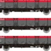 Rapido Trains N Gauge OAA Triple Pack - BR Railfreight Red/Grey Pack 2 956004