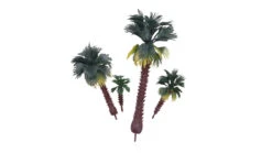 Railscenix Model Palm Trees (Set Of 16) 4cm-16cm RSC006