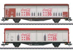 Marklin HO Gauge Coca-Cola Hbbills Sliding Wall Box Wagon Set (2) VI 48345