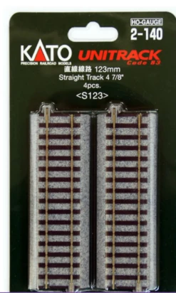 Kato N Gauge Unitrack Straight Track 4 7/8" 4pcs 2-140