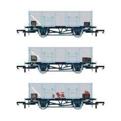 Accurascale OO Gauge BR 21T MDO Mineral Wagon BR Grey TOPS - Pack H ACC1089