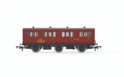 Hornby OO Gauge BR Departmental, 6 Wheel Crew Coach, KDE107E - R40359
