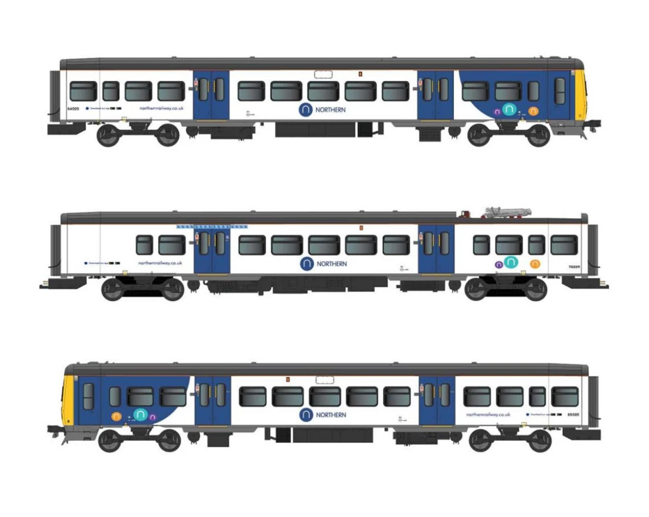 Dapol OO Gauge Class 323 3 Car EmMU Northern Trains DCC Ready 4D-323-006 1 Dapol OO Gauge Class 323 3 Car EmMU Northern Trains DCC Ready 4D-323-006
