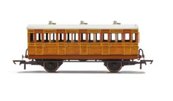 Hornby OO Gauge IoW CR, 4 Wheel Coach (5 Door), 3rd Class - Era 2 R40415
