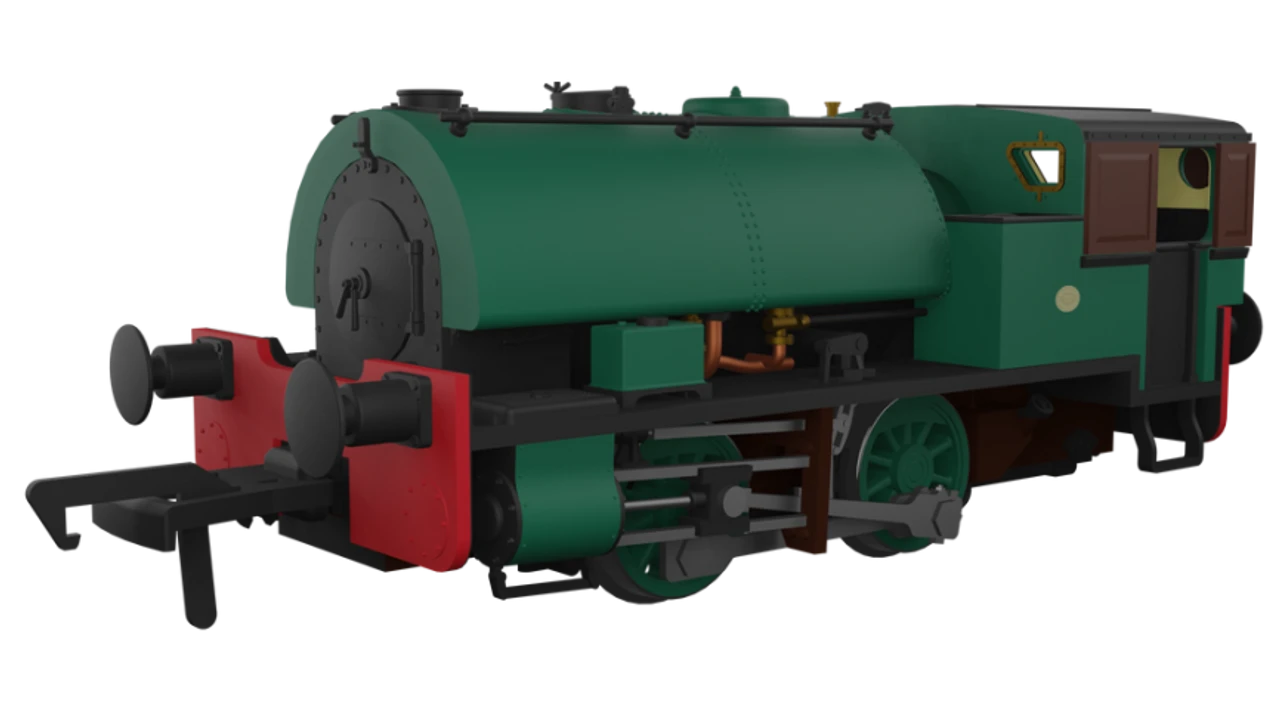 Rapido Trains OO Gauge Port Of Par Bagnall - Unlined Dark Green DCC Sound 968503 1 Rapido Trains OO Gauge Port Of Par Bagnall - Unlined Dark Green DCC Sound 968503