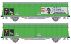 HobbyTrain N Gauge SBB Cargo Hbbillns-X Decibello Van Set (2) VI 24664