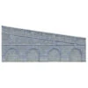 Hornby OO Gauge High Stepped Arched Retaining Walls X 2 (Engineers Blue Brick) Model BuildingR7375