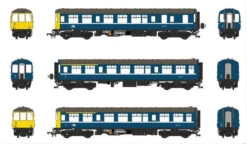 Heljan OO Gauge Class 104 3 Car DMU M50472/M59180/M50524 BR Blue Blackpool 1454