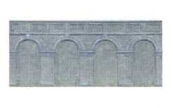 Hornby OO Gauge Mid Level Arched Retaining Walls X2 (Engineers Blue Brick) R7385