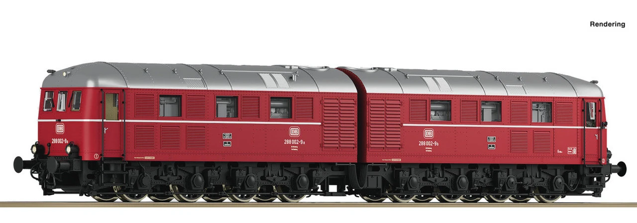 Roco HO DB BR288 002-9 Double Diesel Locomotive IV 70115 1 Roco HO DB BR288 002-9 Double Diesel Locomotive IV 70115