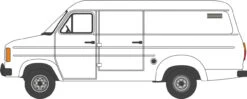 Oxford Diecast OO Ford Transit Mk2 White 76FT2001