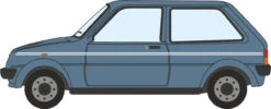 Oxford Diecast OO Austin Mini Metro Denim Blue Metallic