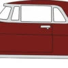 Oxford Diecast HO 1956 Continental MkII Dark Red 87LC56005