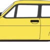 Oxford Diecast N Ford Escort Mk2 Signal Yellow NESC002