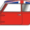 Oxford Diecast TT Mini Tartan Red/Union Jack 120MN001